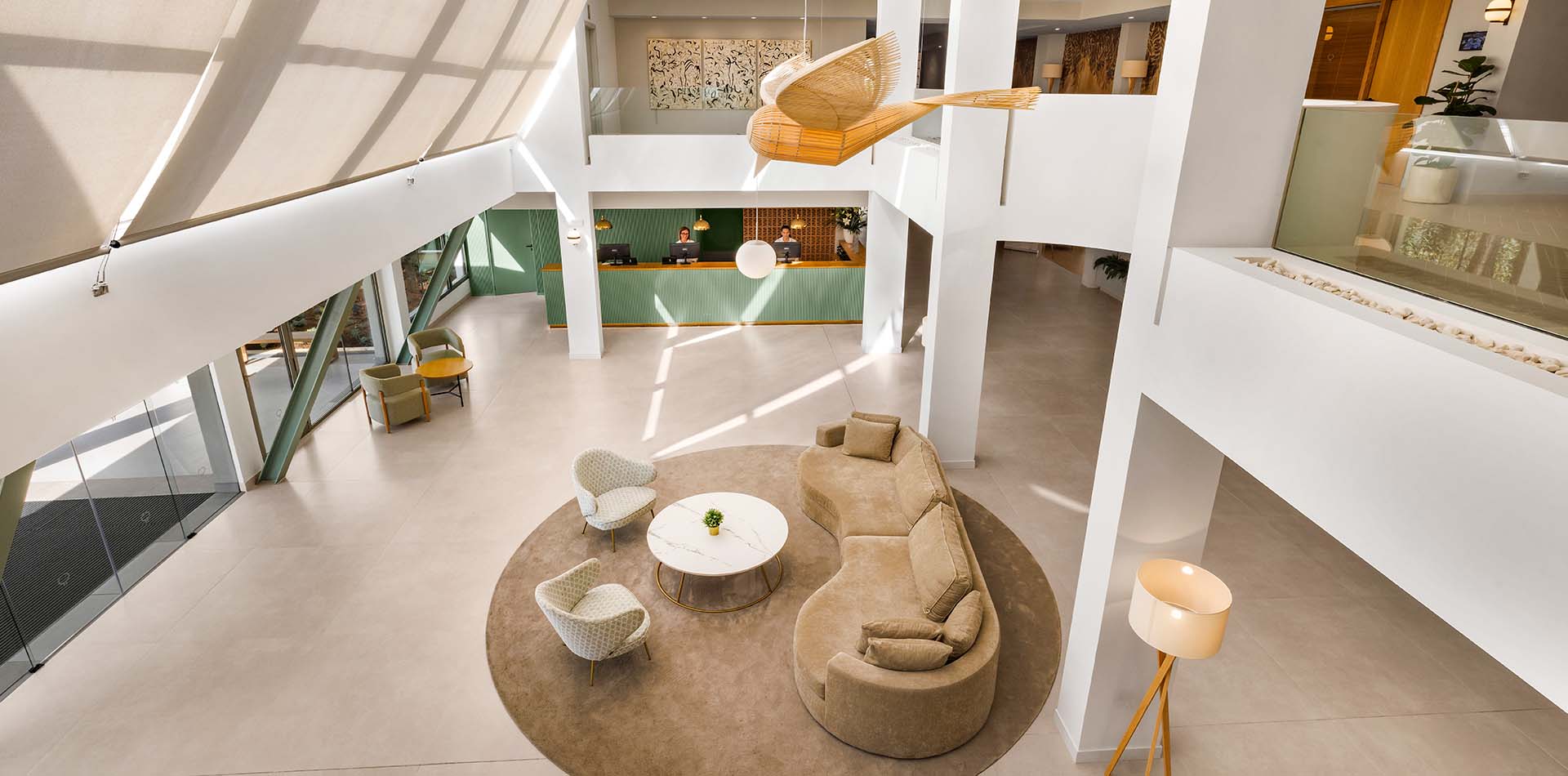 Hall de recepción del Protur Sa Coma Playa Hotel & Spa en Mallorca