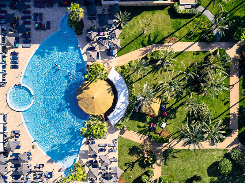 Vista aérea del Protur Biomar Sensatori Resort en Mallorca